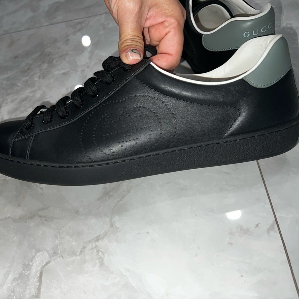 Gucci Ace Perforated Interlocking G Sneakers - image 5